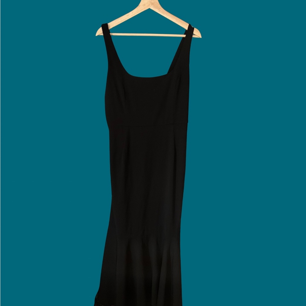 Lulus Modern Sensation Black Scoop Neck Mermaid Maxi Dress
